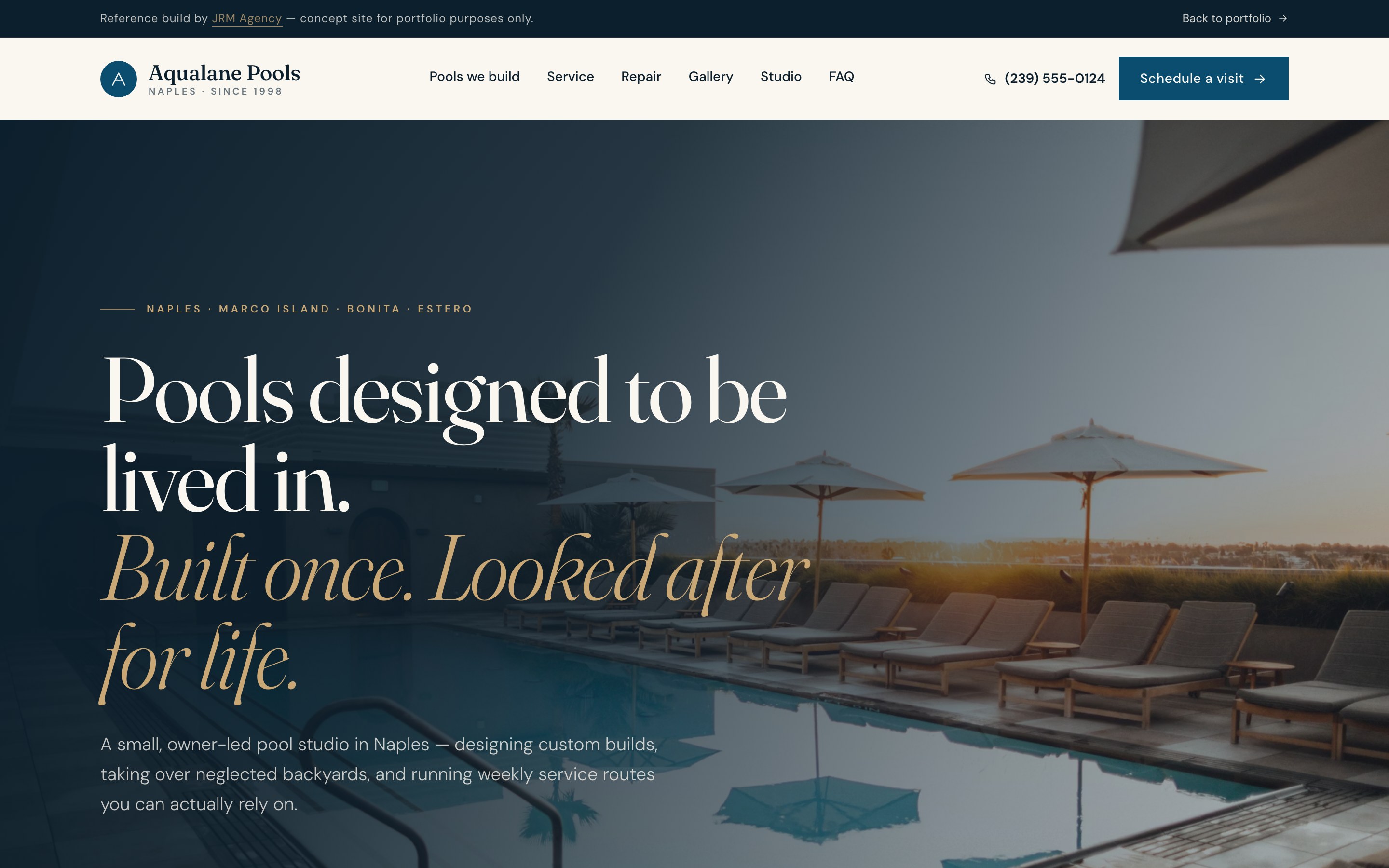 Aqualane Pools — Custom Pool Builder & Service